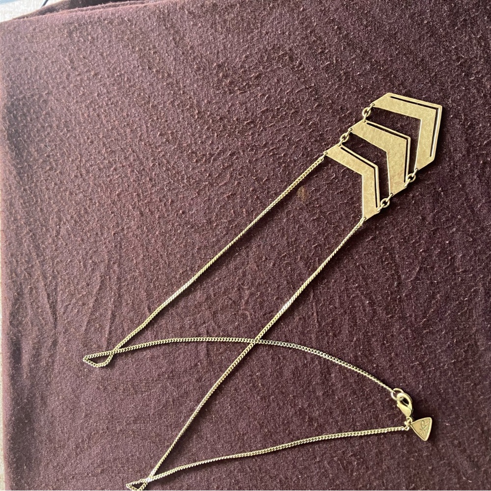 Silpada Gold Chevron Necklace